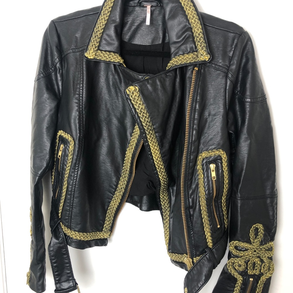 Free People Bang Bang Vegan Moto Jacket - Picture 5 of 5